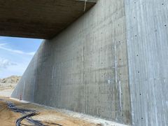 Støbeskel i betonen. Foto: Vejdirektoratet