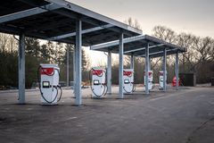 Ladepark ved rasteplads Karlslunde Vest. Foto: Vejdirektoratet