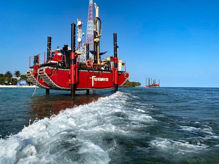 Specialfartøj, som snart vil være synligt på Limfjorden i Aalborg. Foto: Fugro.