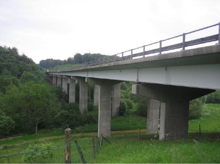 Elbodalbroen (billedet) og Mølleåbroen er begge en del af E20 Østjyske Motorvej. Foto: Vejdirektoratet