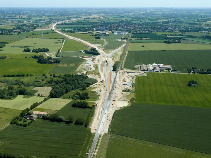 Udfletning ved Kauslunde, juni 2026. Foto: Vejdirektoratet.