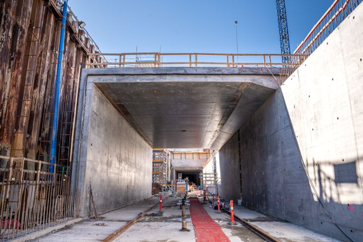 Et stykke af Nordhavnstunnelen. Foto: Vejdirektoratet.