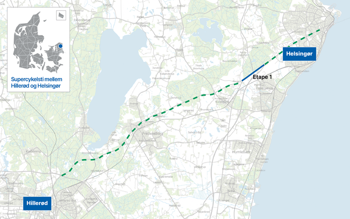 Vejdirektoratet inviterer til informationsmøde om ny cykelsti mellem Hillerød og Helsingør den 30. september på Helsingør Gymnasium.