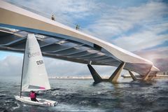 Broens stålelementer bliver prøvesamlet på forhånd, så vi ved, hvordan de sættes rigtigt sammen, når det bliver alvor.