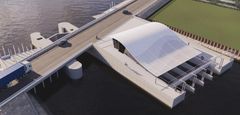 En af de mere spektakulære delopgaver under det samlede klimasikringsprojekt bliver etableringen af det nye pumpe- og slusebygværk, der kan flytte 30.000 liter vand i sekundet tilbage ud i fjorden.