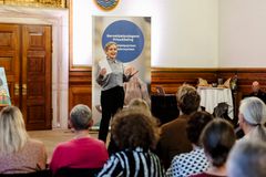 Sofie Hugo holder velkomsttale Københavns Rådhus