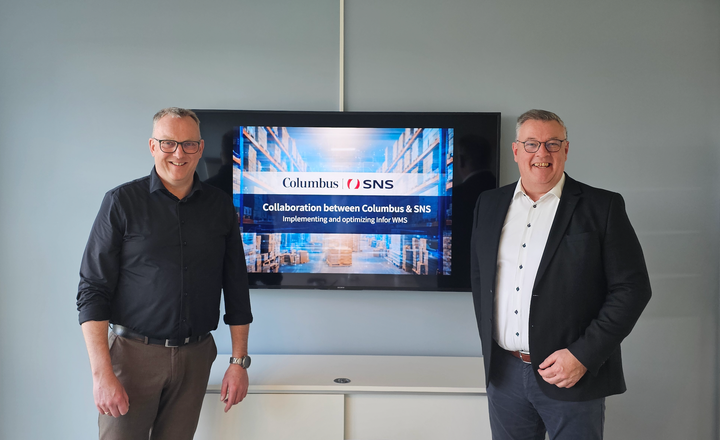 Søren Jepsen, VP M3 at Columbus and Søren Birk, Regional Director Europe at SNS