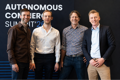 Columbus and Go Autonomous: Ludvig Bergander, Strategic Account Advisor, Columbus; Nikita Smagin, Commercial & Co-Founder, Go Autonomous; Erik Söderholm, Partner Sales Manager, Digital Commerce Columbus & Bjarke Ruse Sejersen, Founder and CEO, Go Autonomous.