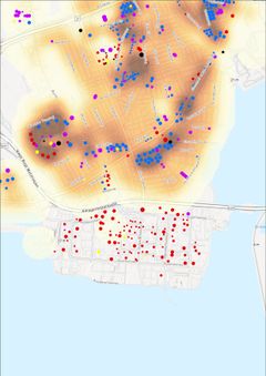 Analysen viser, at mange sikringsrum ligger forholdsvist langt fra beboelse, samt at mange nye boligområder har meget få beskyttelsesrum. Her er det Avedøre sydvest for København.