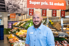 Seier Kragh Hansen er butikschef i Lidls nye butik i hjertet af Aarhus.