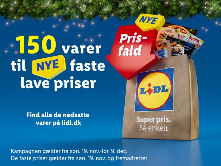 Markedsføringskampagnen vil vare indtil d. 9. december. De nye faste, lave priser gælder fra d. 19. november og fremadrettet.