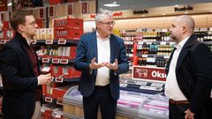 Der var god stemning, da Jacob Jensen (V) besøgte Lidl i Holbæk.