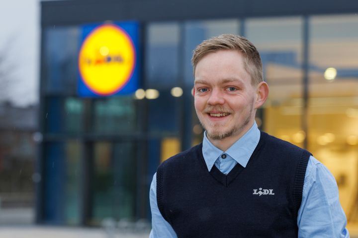 Simon Welander er klar til at åbne ny Lidl-butik i Herning.