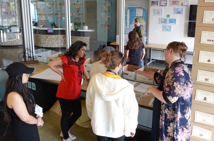 Trine Agerbæk, der er lærer på Vestre Skole i Grindsted, stod blandt andet for at afholde en workshop med fokus på, hvordan Vestre Skole arbejder med Playful Learning og projektbaseret læring.