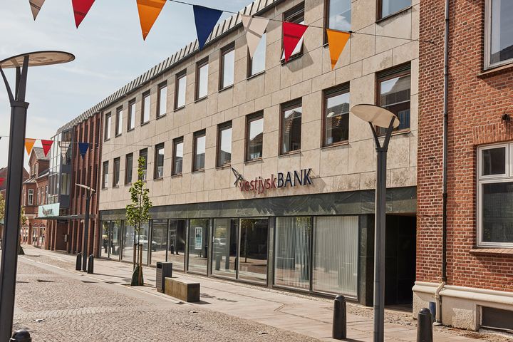 Tandklinikken bliver placeret på Borgergade 3 i Grindsted ovenpå Vestjysk Banks lokaler. Foto: Vestjysk Bank