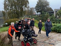 Der var smil og god stemning under dagens March mod Ensomhed. Foto:  Billund Kommune