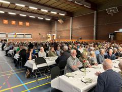 Over 300 frivillige fra hele Billund Kommune var samlet til Frivilligfesten på Frivillig Fredag.