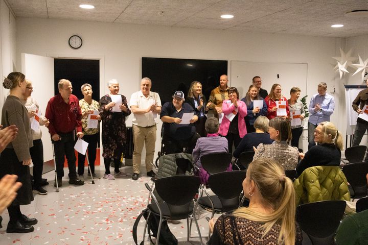 Frivillighedsuddannelsen blev afsluttede med en fernisering i MAGION