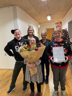 Beboerne på Lyngø jublede stort da de vandt prisen.