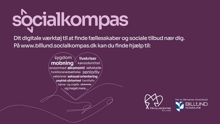 Den 3. september åbner Billund Kommune for Socialkompasset, som er en platform, der samler alle sociale tilbud i kommunen på et sted. Det gør det lettere for borgerne at navigere sig frem.