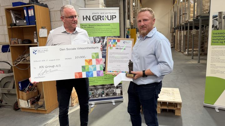Billund Kommunes Sociale Virksomhedpris 2026 gik i år til HN Group.