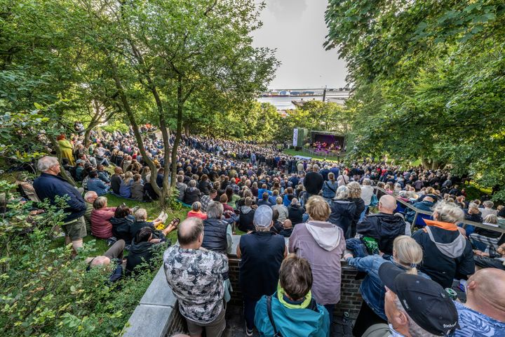 Byparken lægger sine grønne omgivelser til tre sommerkoncerter. Foto: Esbjerg Kommune
