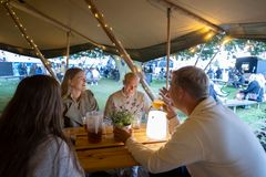 Hygge i tipien i Heerups Have under festugen. Foto: Esbjerg Kommune