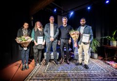 Stort tillykke til Compass Group og Ali Macow, som i 2025 deles om Esbjerg Kommunes Integrationspris. Foto: Esbjerg Kommune.