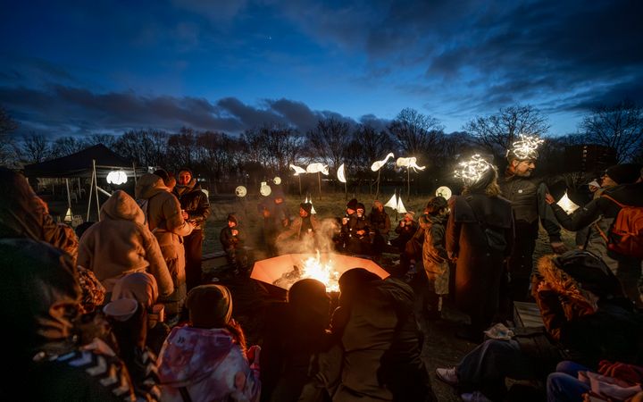 Som en del af ESE Festival er der lysfest i Jerne den 22. januar, hvor der bliver tændt bål, og deltagerne samles om lyset og varmen. Foto: Esbjerg Kommune