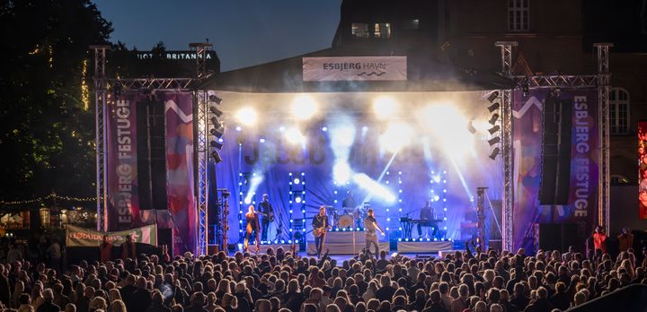 Den store scene på Torvet er klar til et stærkt musikprogram for Esbjerg Festuge 2026. Foto: Esbjerg Kommune