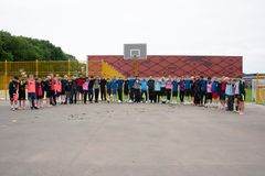 Danmarks første brasilianske fodboldpark åbner i Esbjerg på fredag. Tirsdag fik eleverne på den brasilianske fodboldlinje på Bakkeskolen lov til at teste den nye fodboldpark. Foto: Esbjerg Kommune