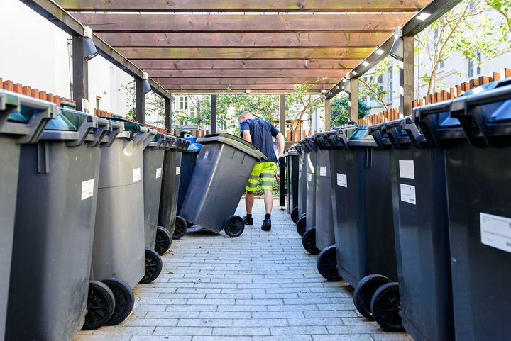 Indsamling af affald i København