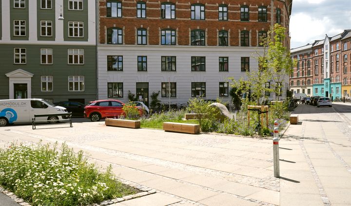 Her ses det nye byrum i Thorsgade/Ydunsgade. Foto: Lars Andreasen/Københavns Kommune
