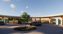 EWIIs kommende ladestation i Kolding får plads til 12 elber ad gangen.