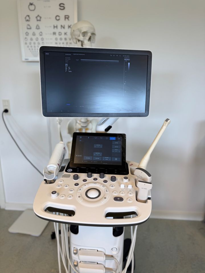 Det er udstyr til ultralydsskanning som dette, som flere praktiserende læger i Region Sjælland fremover får mulighed for at kunne benytte sig af til gavn for patienterne.