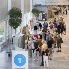 Billede af udstilling i Strøget