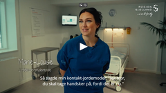 Skærmbillede fra en af de videoer, der i løbet af de næste fire uger vil møde de unge på sociale medier. Her fortæller nuværende studerende og elever om deres hverdag, og hvorfor de har valgt deres uddannelse.