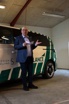 Lars Bredevang Andersen, lægefaglig vicedirektør, Præhospitalt Center i Region Sjælland, bød gæsterne velkommen til lanceringen af den nye sociolance.