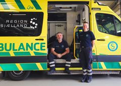 Billede af ambulance fra Region Sjælland