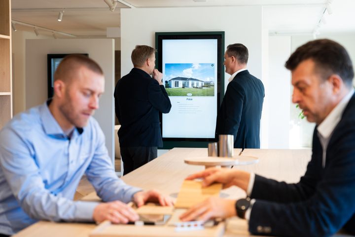 HusCompagniets nye showroom gør det let for kommende nybyggere at vælge netop de løsninger, de ønsker.