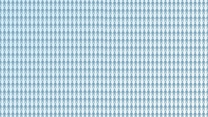 Illustration, der signalerer, at der er tale om mange mennesker med forskellige og tunge problemstillinger.