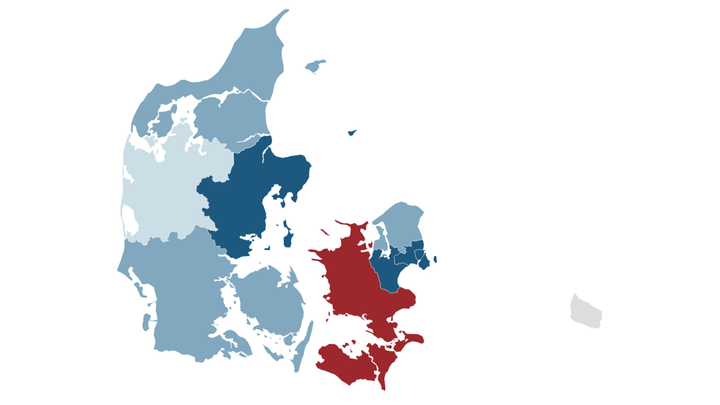 AE forventer med ny prognose, at dansk jobvækst fortsat vil være koncentreret i de store byer frem mod 2027. Se interaktiv udgave af landkortet her: https://www.datawrapper.de/_/v742K/?v=17