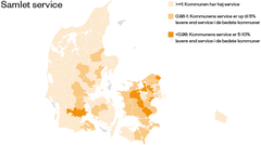 De lyse kommuner er landets mest produktive. Her får borgerne mest for deres kommuneskat. Hvis alle kommuner havde samme produktivitet som dem, kunne kommunerne samlet set spare mellem 16 og 27 mia. kr. om året uden at forringe den service, de leverer til borgerne, viser en ny, omfattende analyse, der er udgivet med støtte fra ROCKWOOL Fonden.