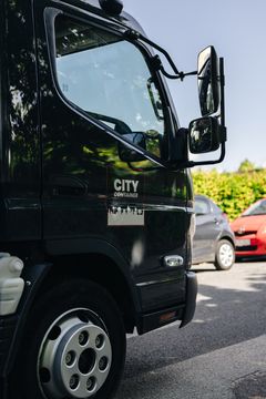 Førerhus på skraldebil