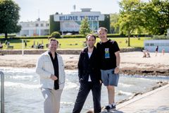 "Kunst" på Bellevue Teatret. Jens Jacob Tychsen, Mads Wille og Lars Ranthe