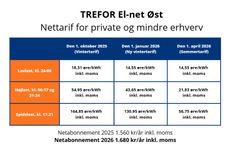 TREFOR El-net justerer nettariffen, så private og mindre erhverv på Bornholm i 2026 samlet set opnår en besparelse på 9 procent.