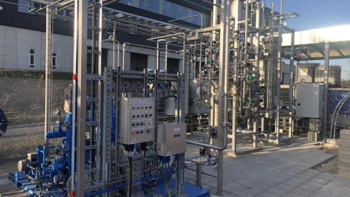 Projektet Power2Met har med støtte fra EUDP etableret Danmarks første anlæg til produktion af e-metanol.