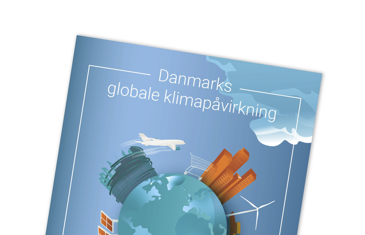 Forsiden af "Danmarks globale klimapåvirkning - Global afrapportering 2024"