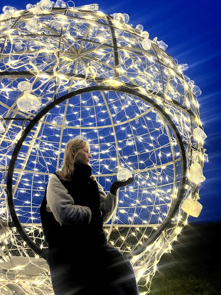 One Moon er et stort, lysende værk, som miljø- og lyskunstner Maj D står bag. Med en diameter på tre meter er månen skabt til, at man kan opleve den både inde- og udefra. Værket kan ses på Domkirkepladsen under Lysfesten i Roskilde den 30. januar.