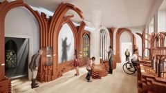Udstillingen om monumentet fortæller om Roskilde Domkirkes betydning for udbredelsen af teglstensteknikken i Nordeuropa. Tinker Imagineers vil gøre stenenes historie både levende og relevant for fortid, nutid og fremtid.